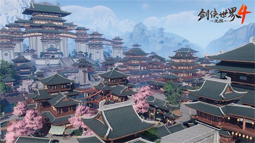 国风雅韵！《剑侠世界4：无限》高度还原东方建筑之美