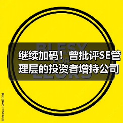 继续加码！曾批评SE管理层的投资者增持公司股份（图2）