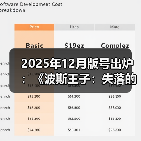 2025年12月版号出炉:《波斯王子:失落的王冠》过审(图1) 2025年12月版号出炉:《波斯王子:失落的王冠》过审(图1)