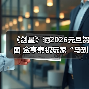 《剑星》晒2026元旦贺图 金亨泰祝玩家“马到成功”(图1) 《剑星》晒2026元旦贺图 金亨泰祝玩家“马到成功”(图1)