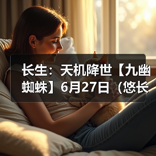 长生：天机降世【九幽蜘蛛】6月27日（悠长+葬花+木灵气）（图2）