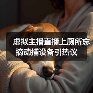 虚拟主播直播上厕所忘摘动捕设备引热议(图3) 虚拟主播直播上厕所忘摘动捕设备引热议(图3)