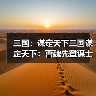 三国：谋定天下三国谋定天下：曹魏先登谋士