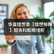 华夏绘世录【绘世秘籍】坦克和前排浅析