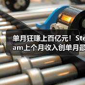 单月狂赚上百亿元！Steam上个月收入创