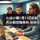心动小镇1月13日彩虹天必做攻略来啦 朵