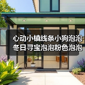 心动小镇线条小狗泡泡冬日寻宝泡泡粉色泡泡详细位置（图3）