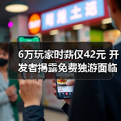 6万玩家时薪仅42元 开发者揭露免费独游