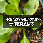 修仙家族模拟器电脑修士抓取高效技巧(图4) 修仙家族模拟器电脑修士抓取高效技巧(图4)