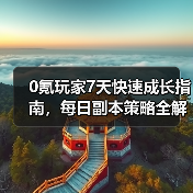 0氪玩家7天快速成长指南,每日副本策略全解析(图4) 0氪玩家7天快速成长指南,每日副本策略全解析(图4)